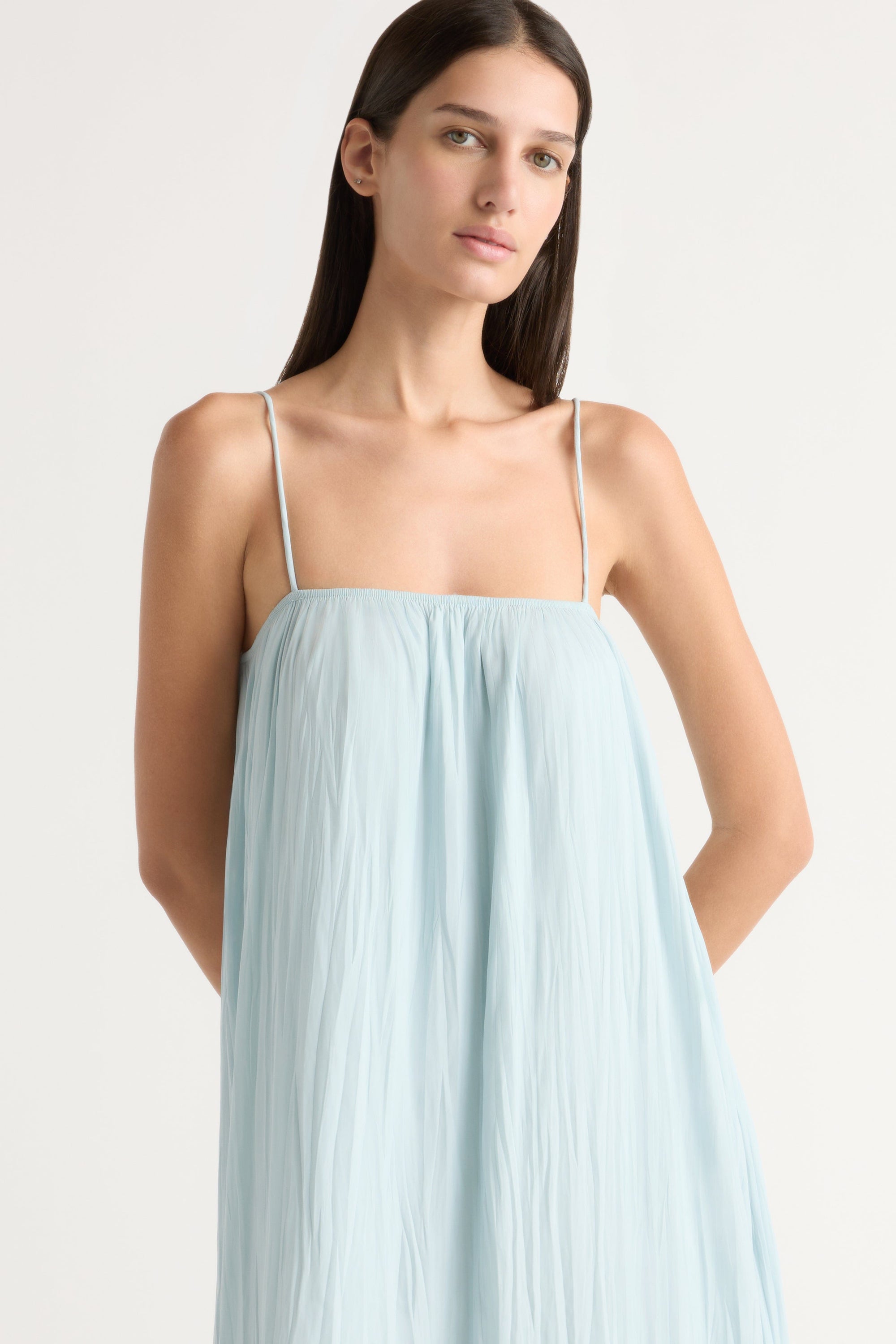 turquoise blue prom dress Cute Turquoise A-line Sweetheart Pleated Long Prom Dresses With Slit, MP995