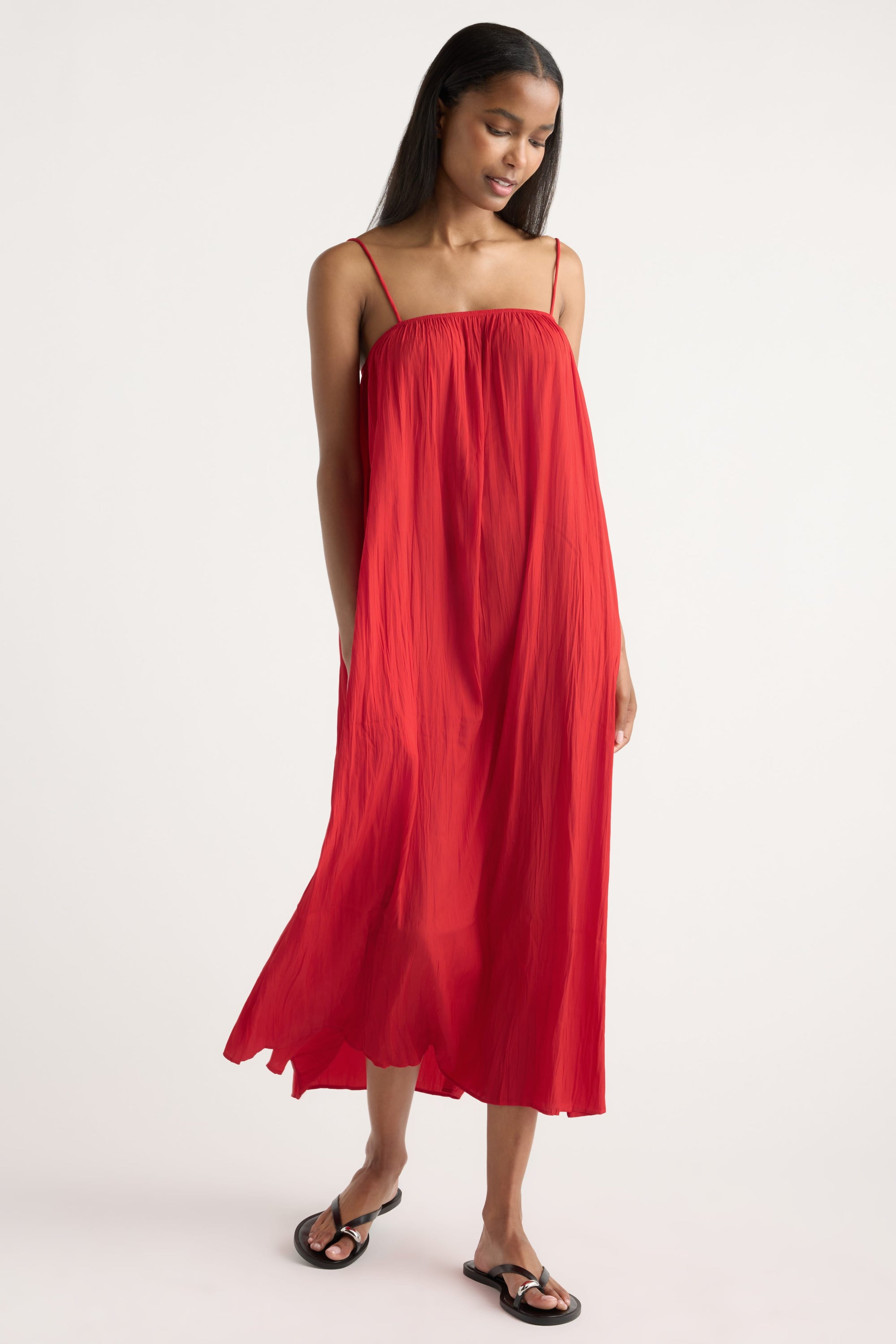 Solange Crinkled Maxi Dress