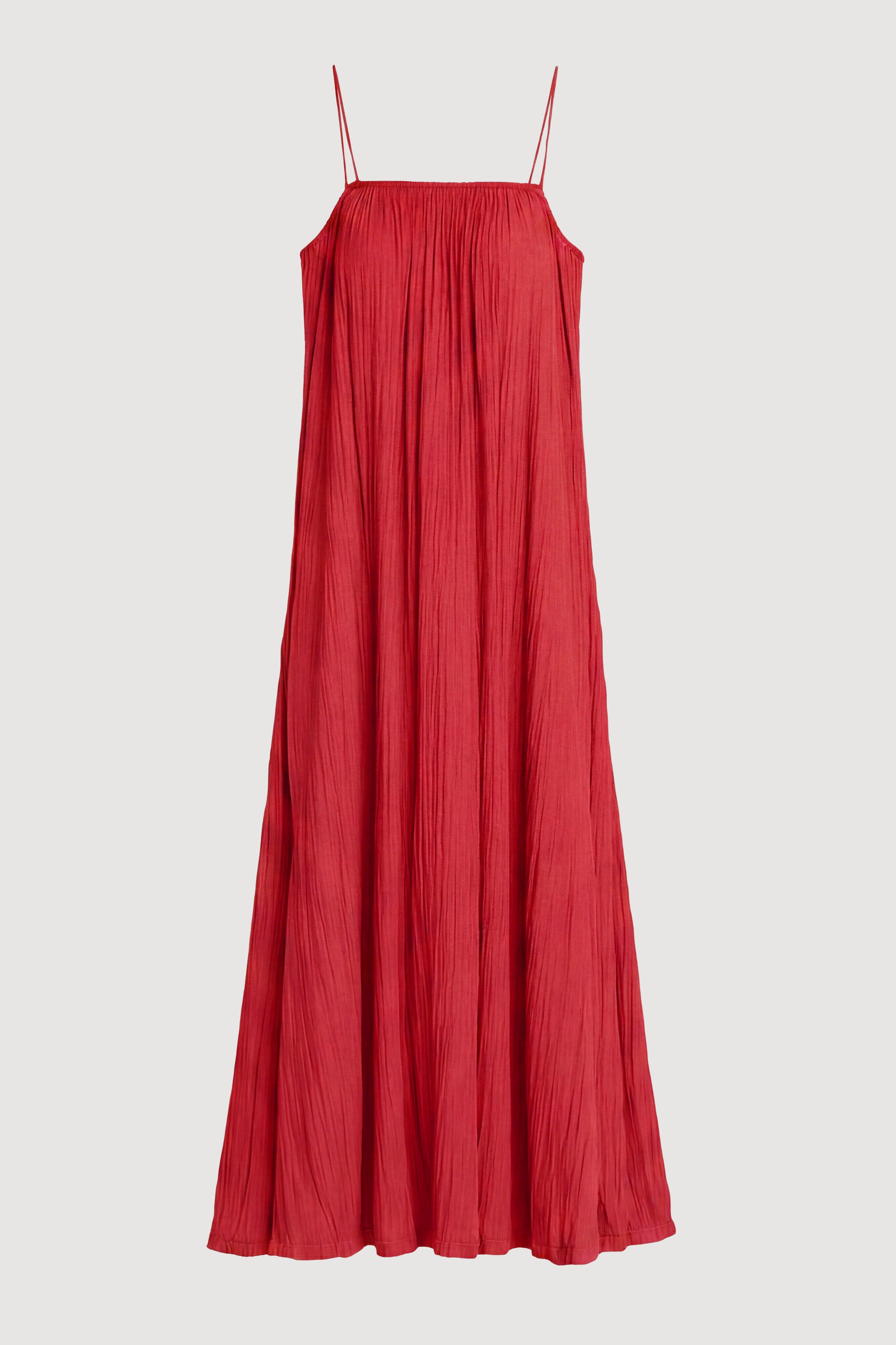 petite red dress Solange Crinkled Maxi Dress (Petite)