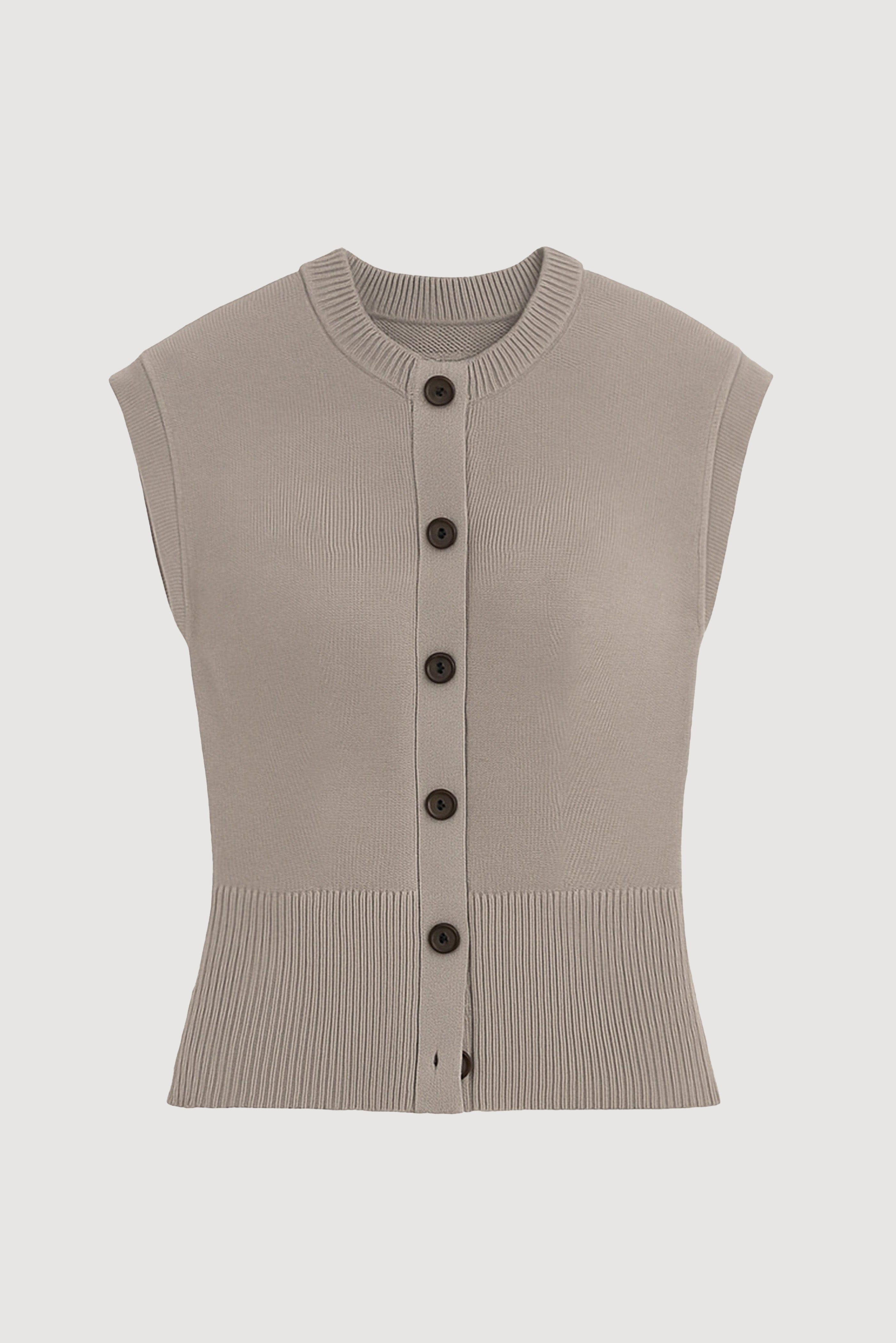 Solea Button Knit Vest