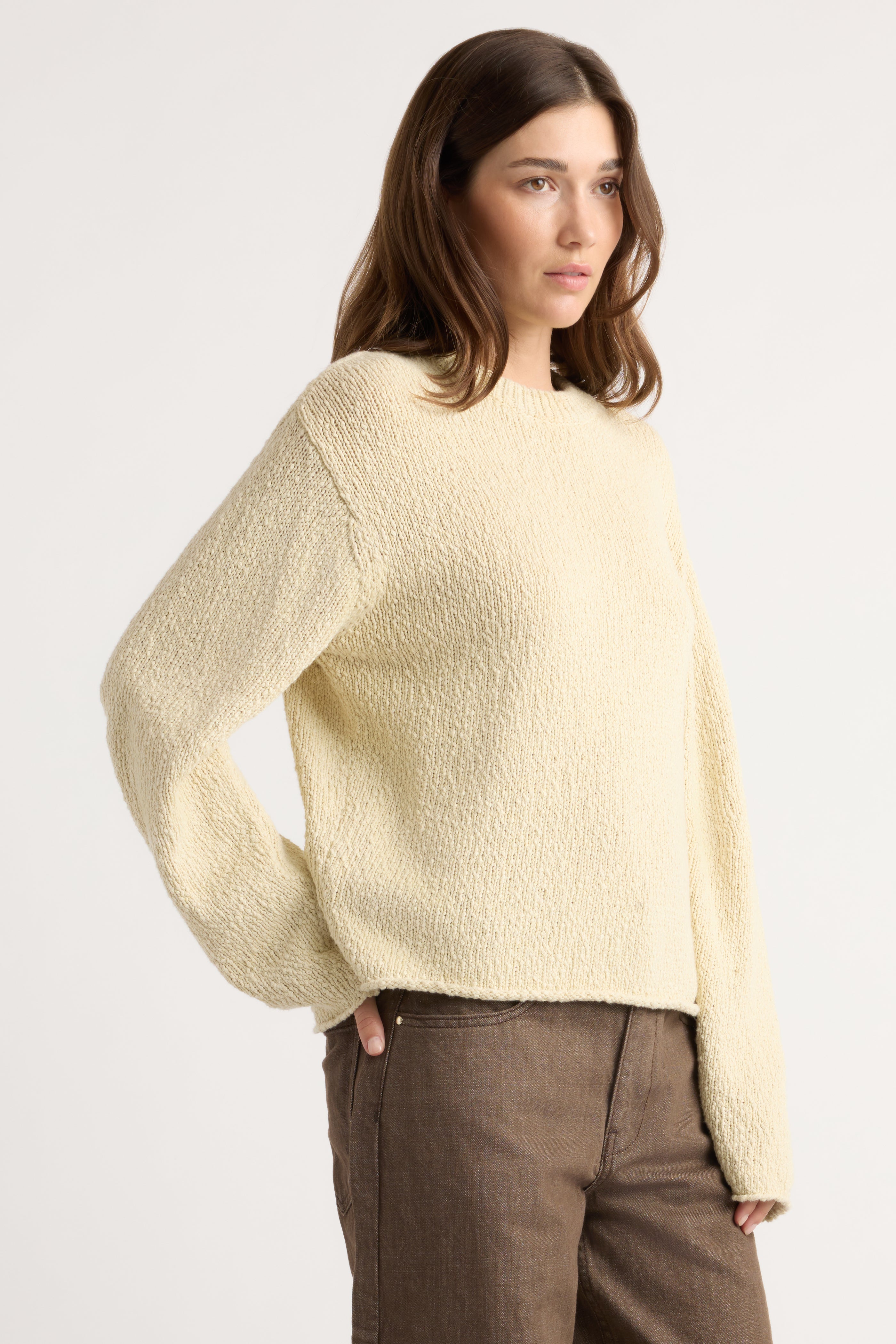 Sonya Textured Organic Cotton Sweater