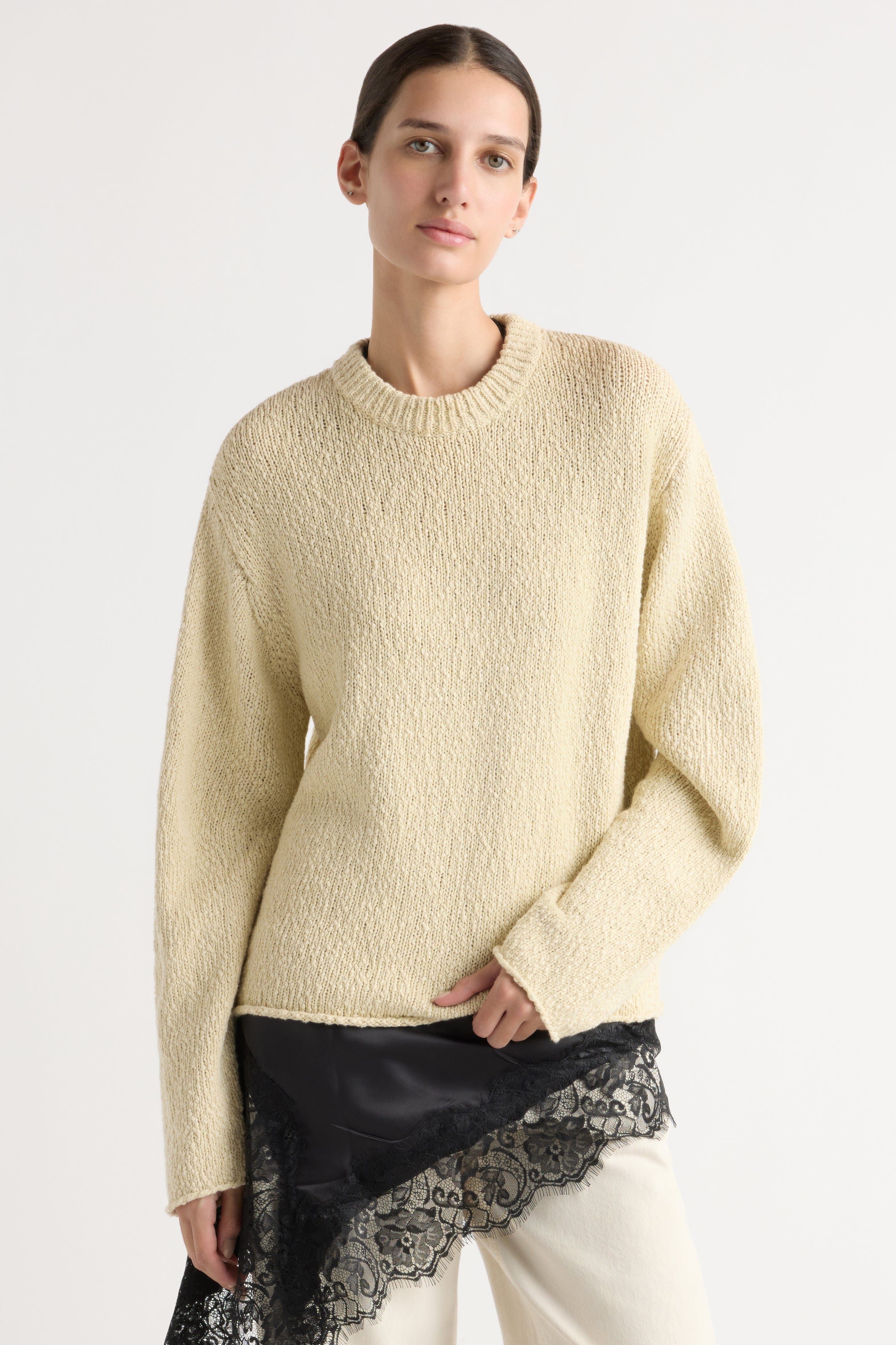 Sonya Textured Organic Cotton Sweater