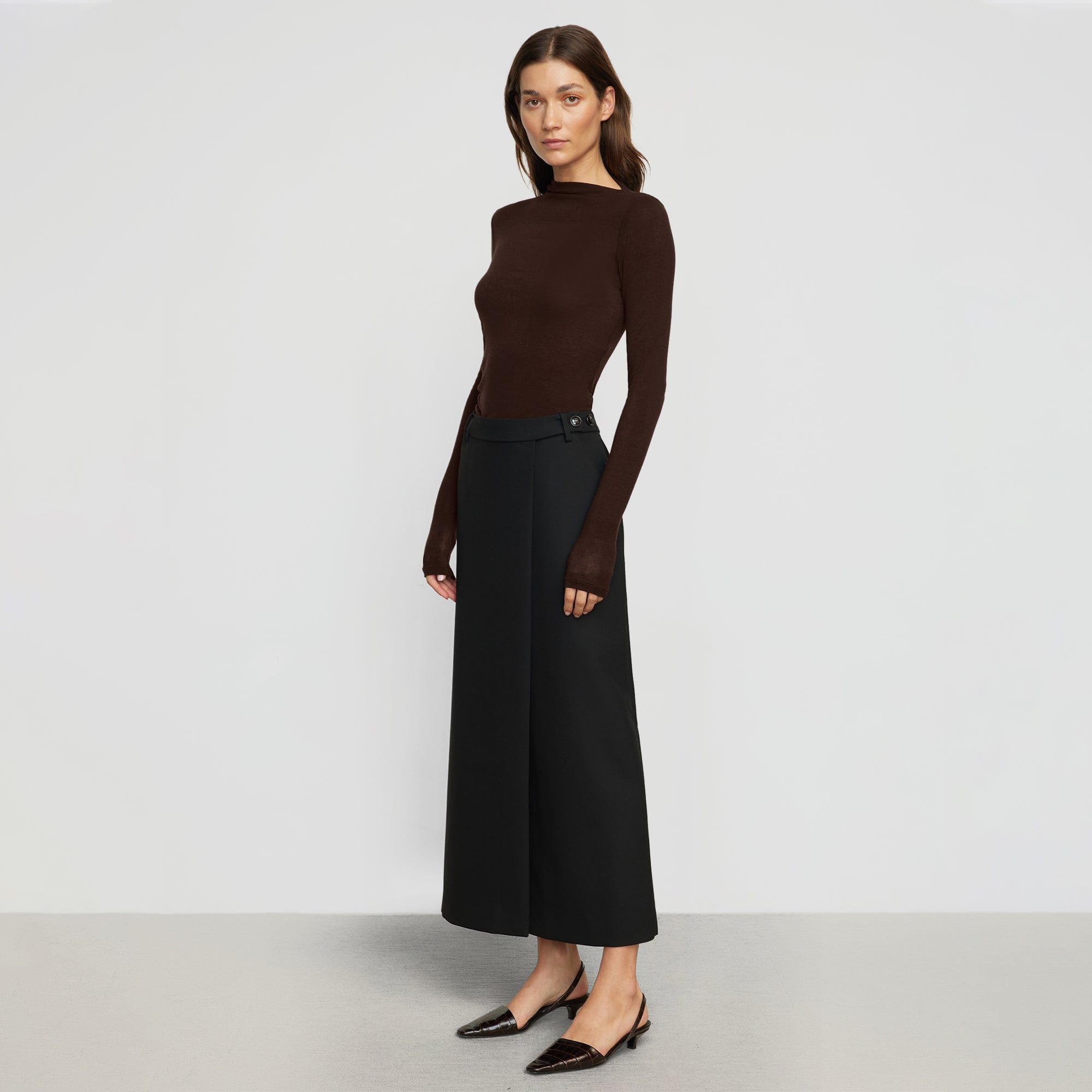 【SPERONE】23FW★ Side wrap long skirt Spencer Wrap Maxi Skirt
