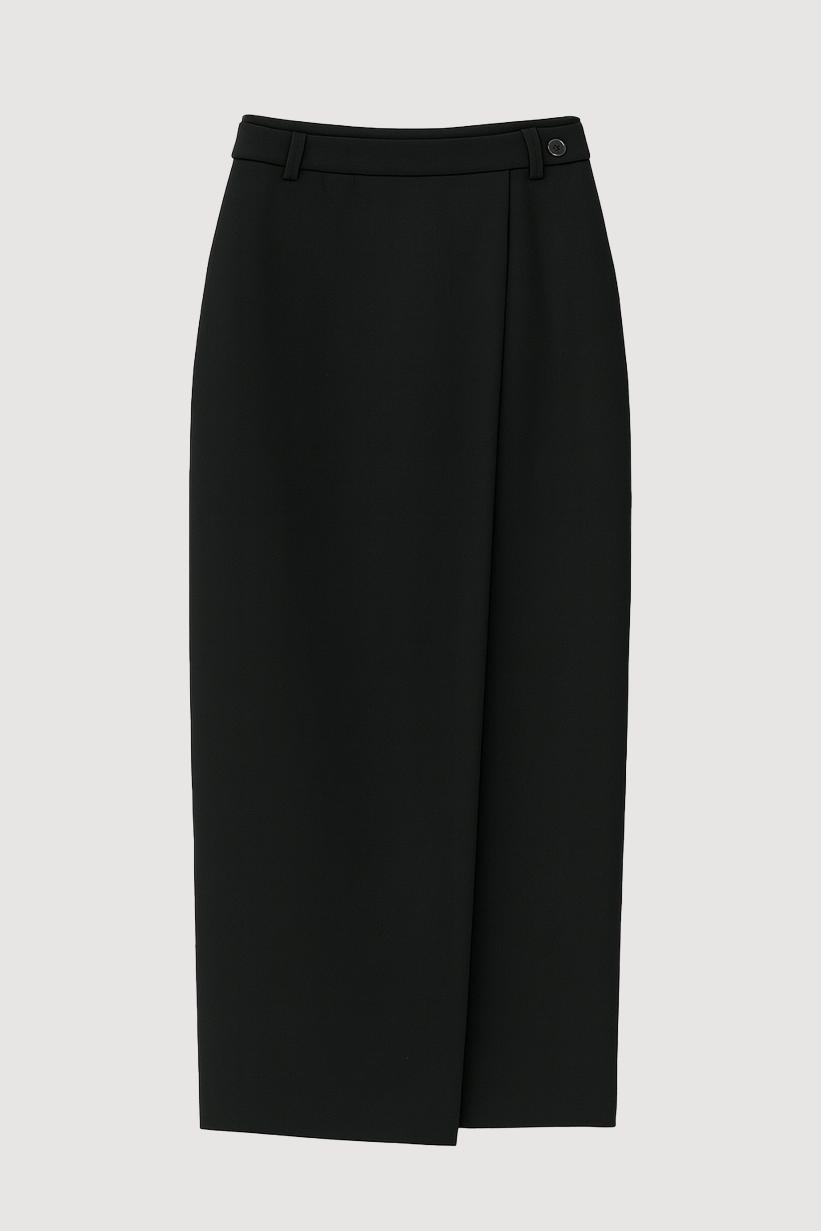 CLANE FRILL WRAP SKIRTブラック1サイズ 新品未使用タグ付き MIRANDA WRAP SKIRT, Long wrap skirt, Black, Made in Japan