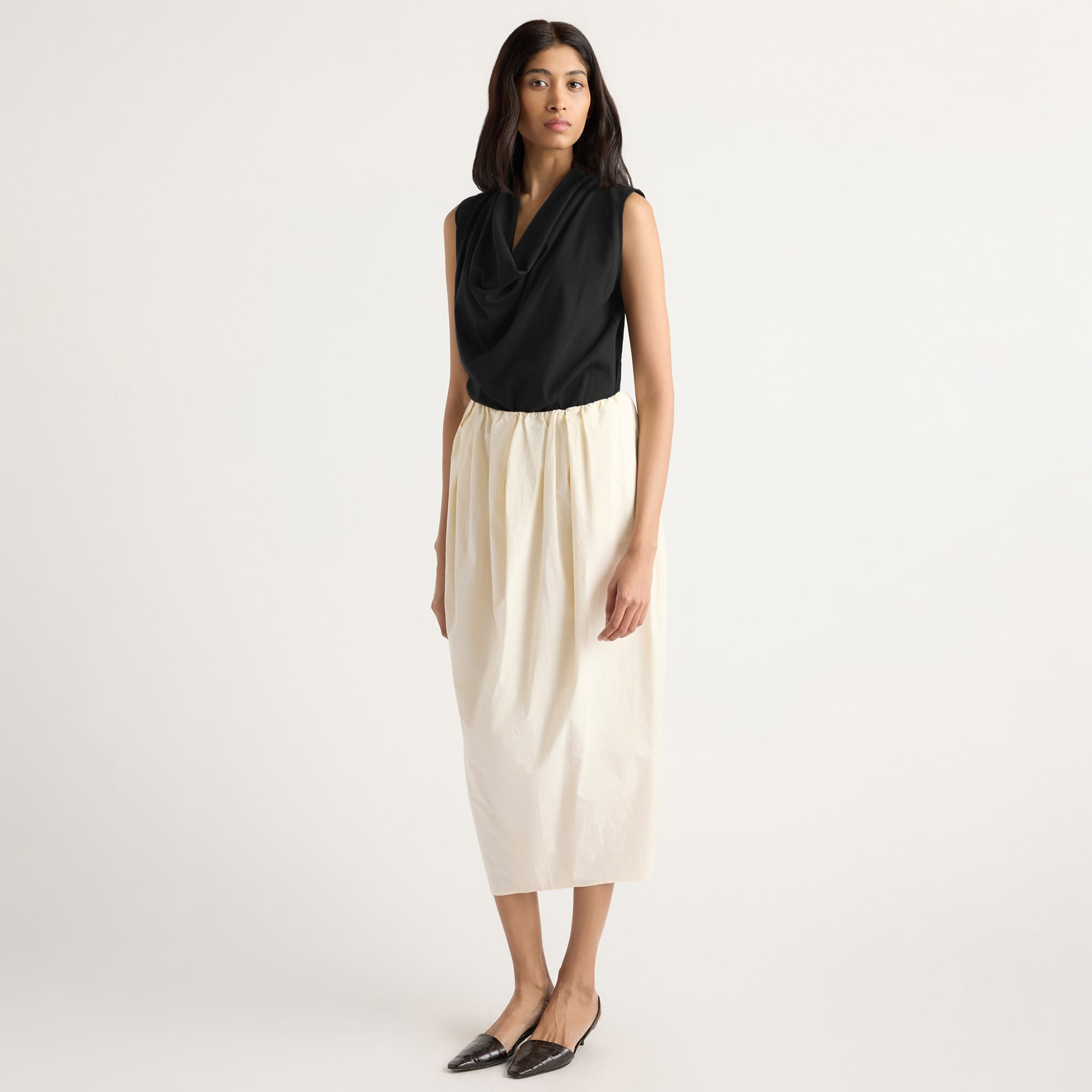 Tabitha Tulip-Wrap Hem Skirt