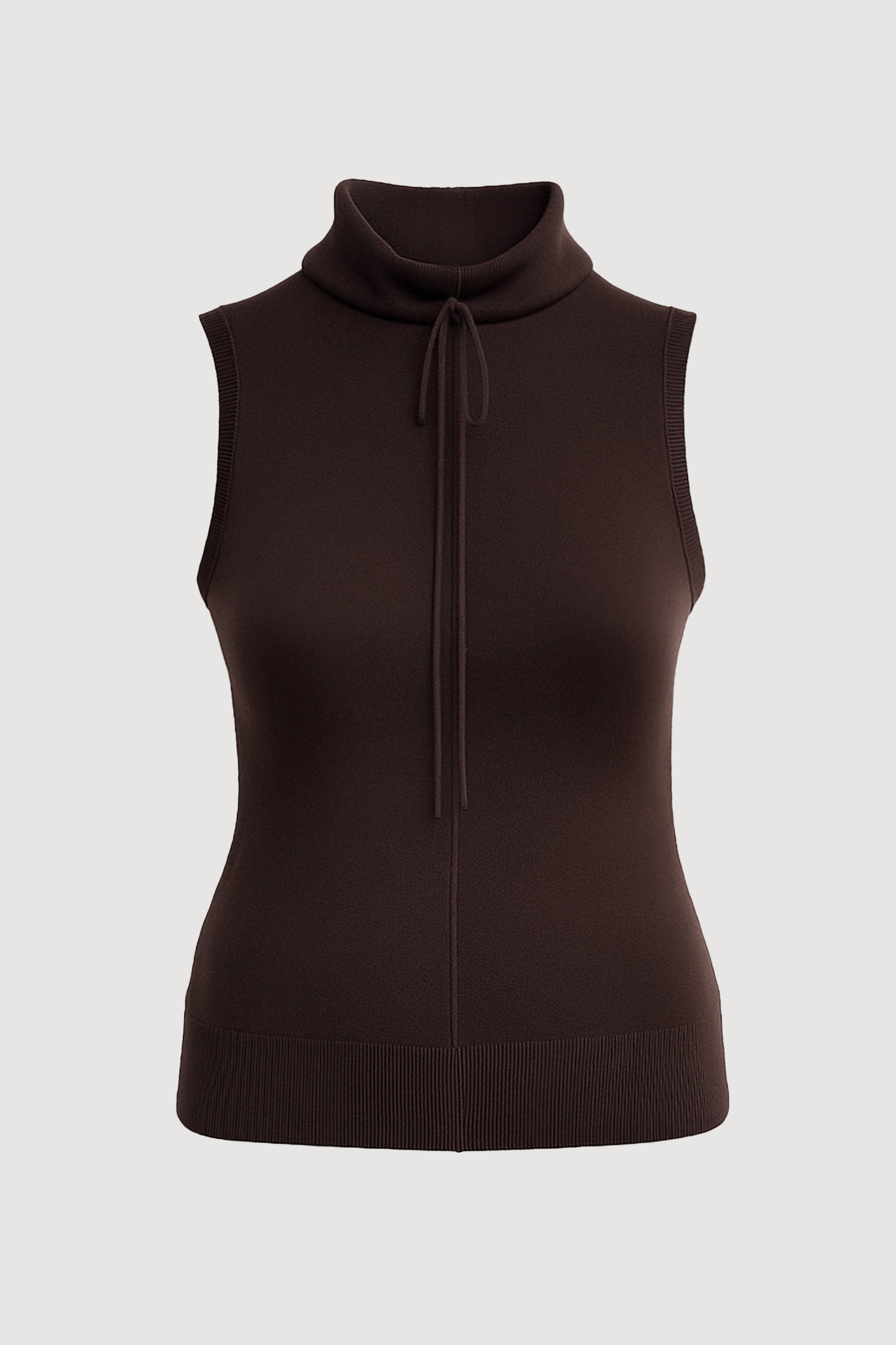 Tammy Cinched-Neck Tencel-Blend Top