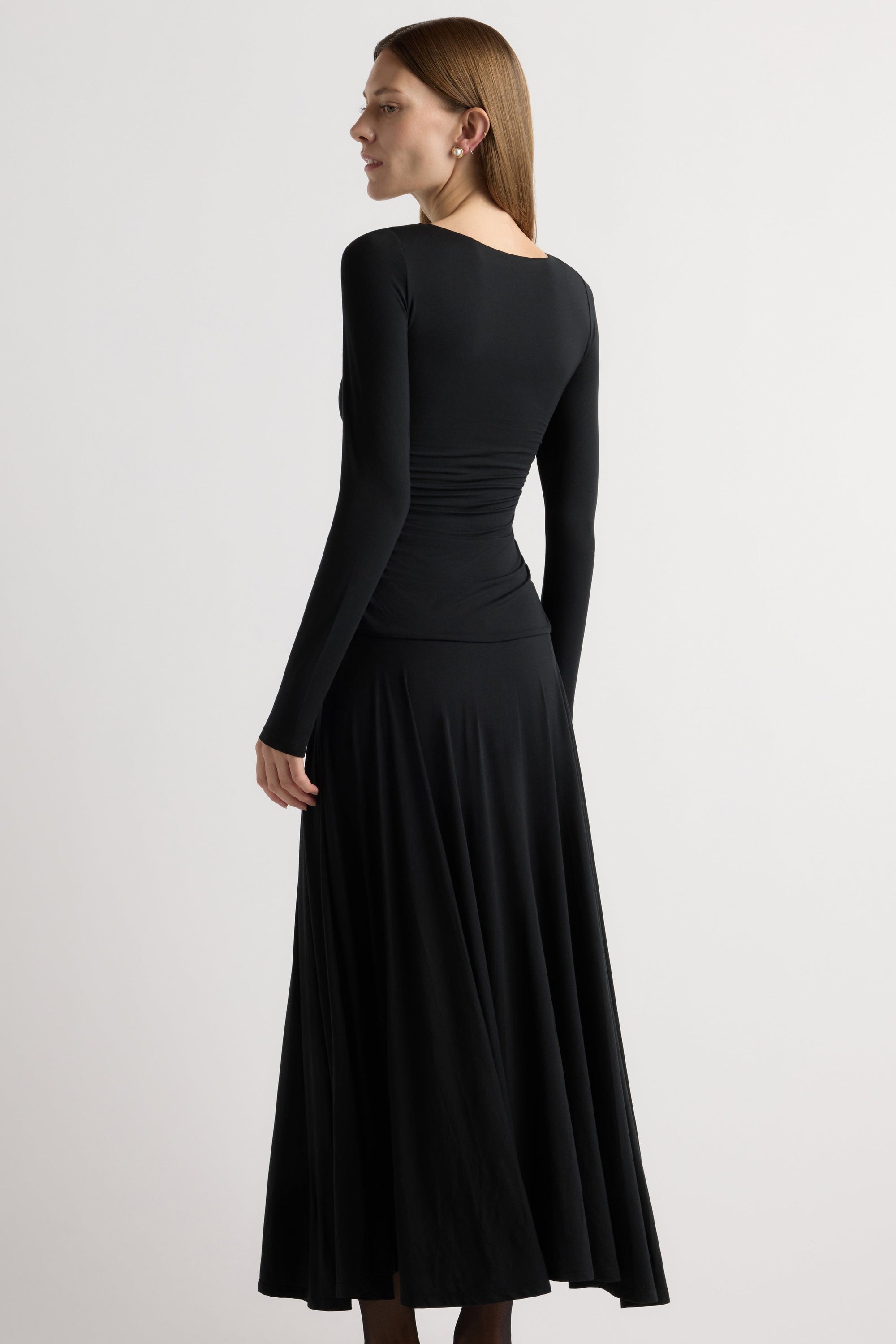 Tamryn Ruched Drop-Waist Dress Tamryn Ruched Drop-Waist Dress