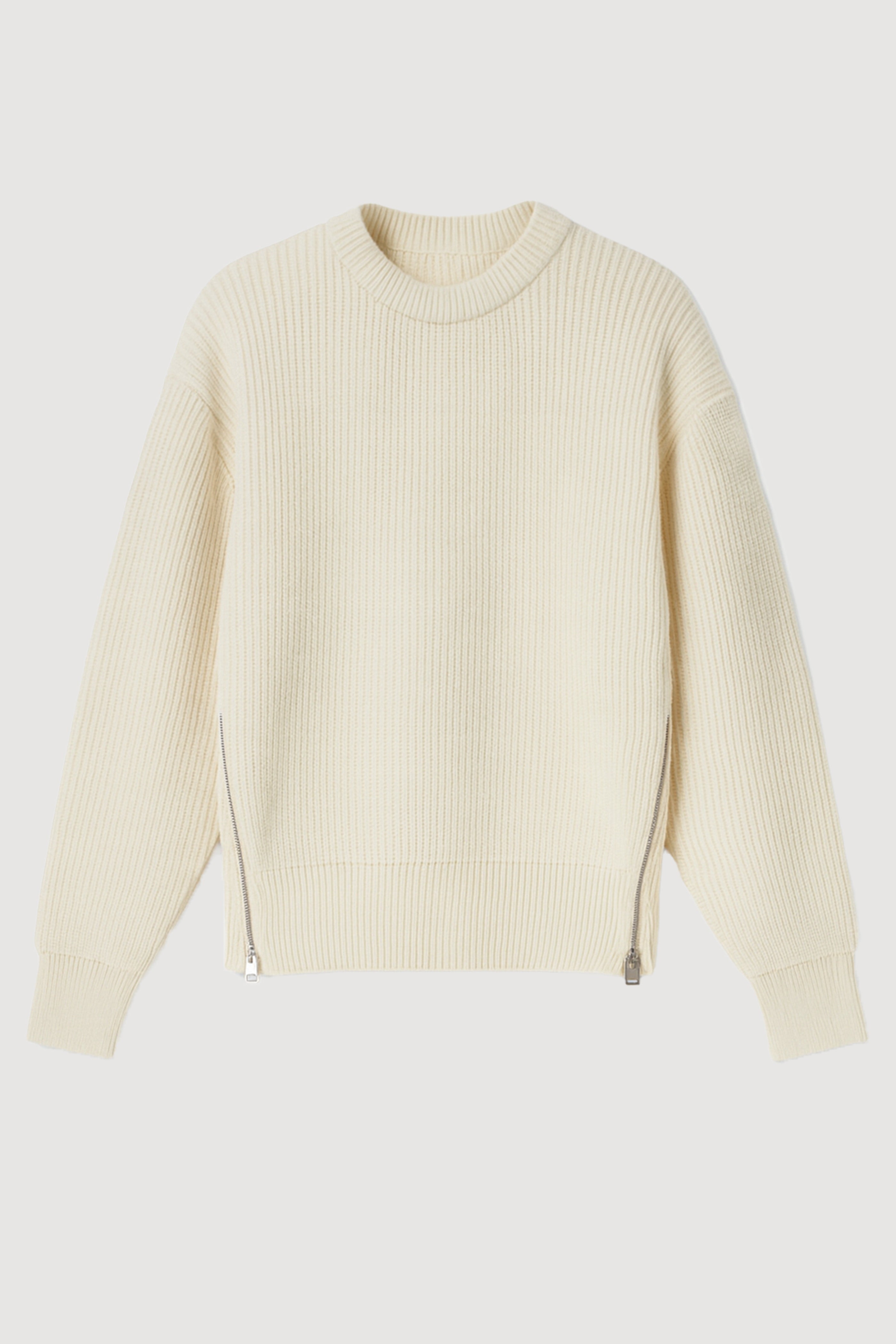 Tate Organic Cotton Side-Zip Sweater