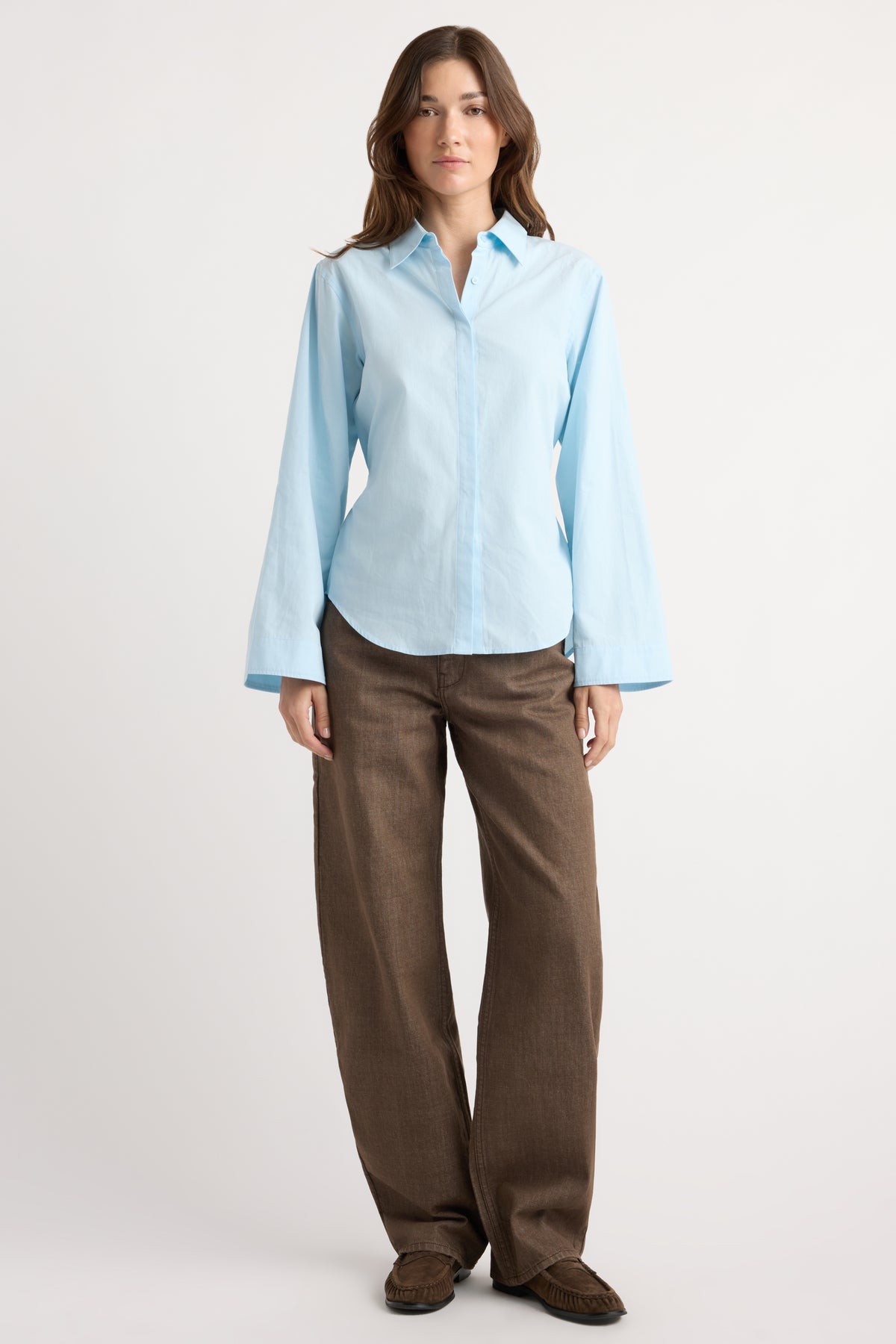 Theo Relaxed Bell-Sleeve Shirt