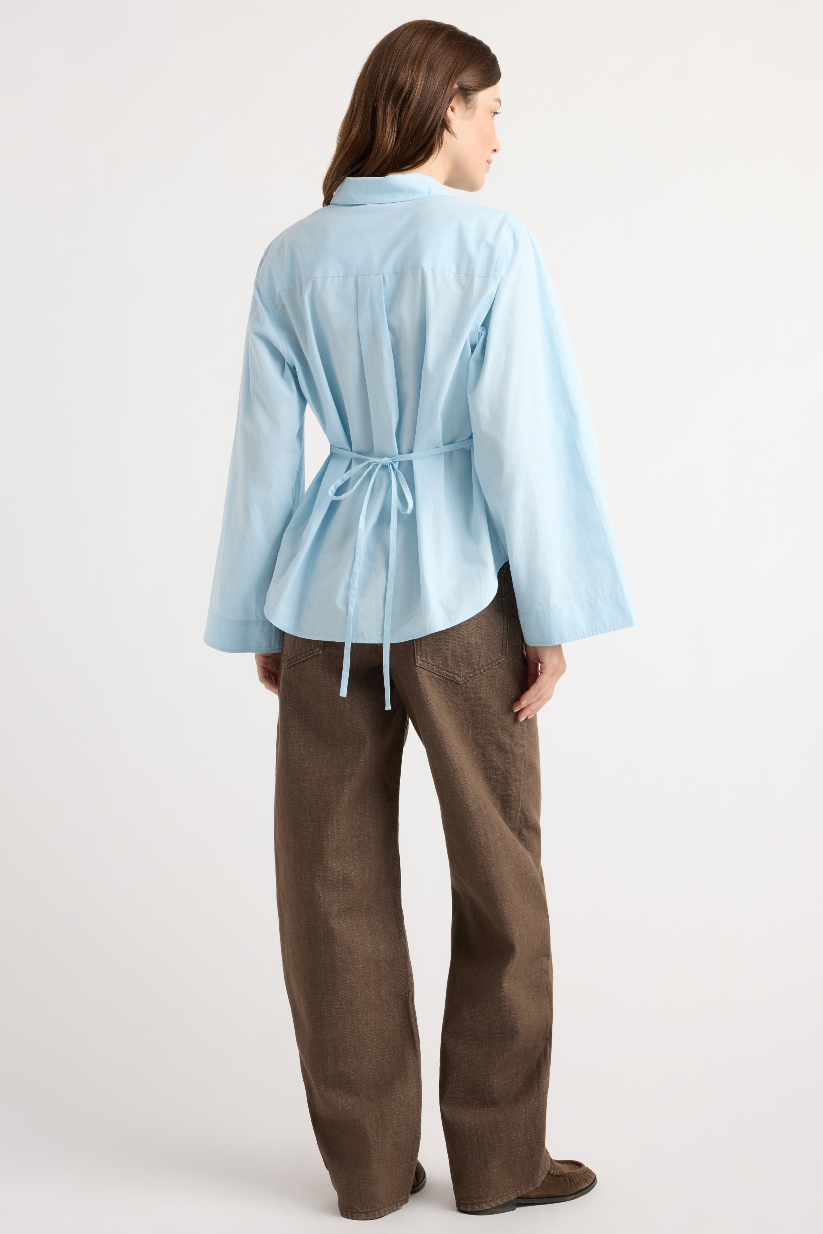 Theo Relaxed Bell-Sleeve Shirt