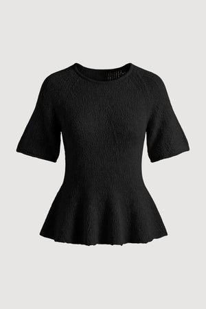 Valetta Organic Cotton Sculpted Knit Top