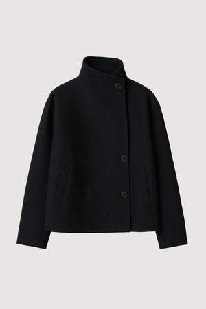 Vashti Wool-Blend Collared Peacoat