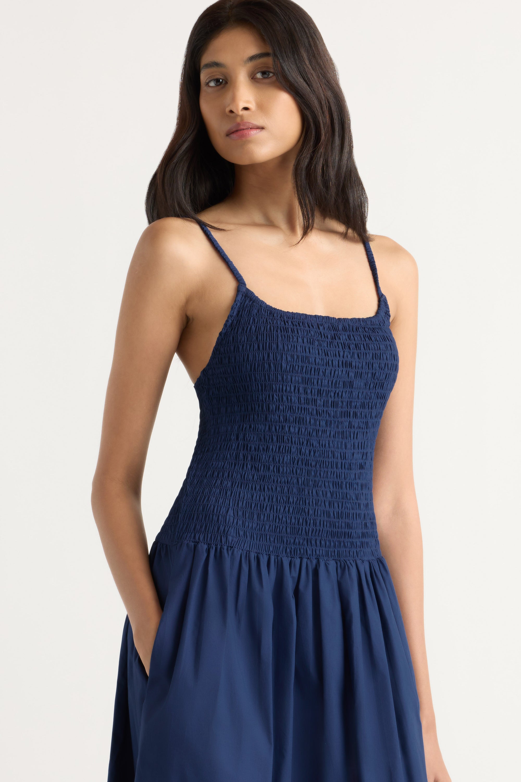 Venus Smocked Dress at Modern Citizen | Women's Midi Dress Venus Smocked Dress at Modern Citizen | Women's Midi Dress