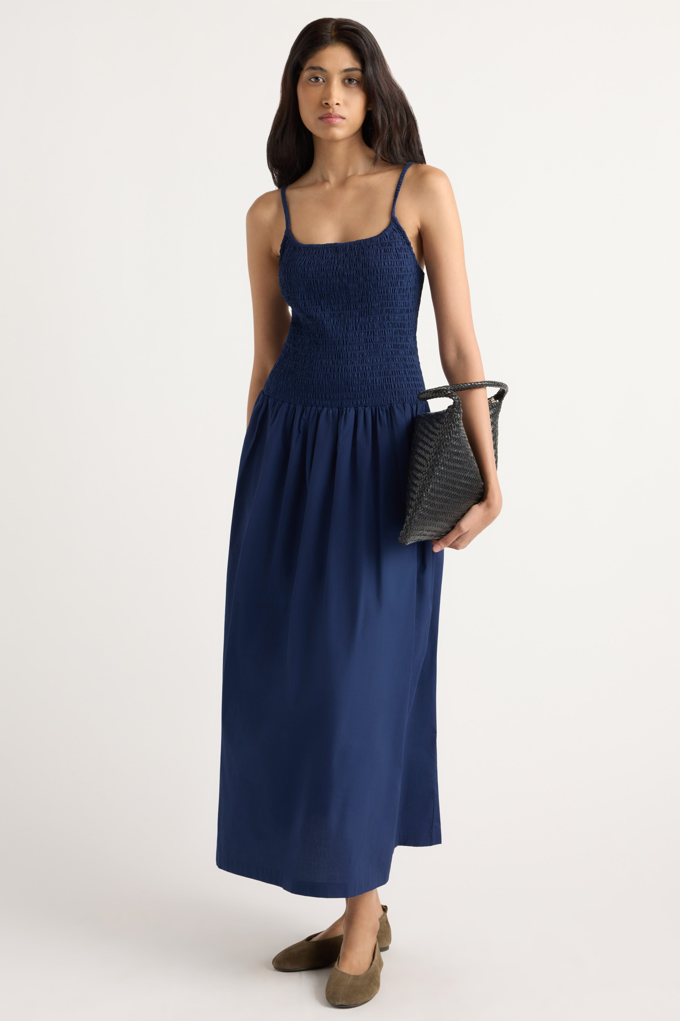 Venus Smocked Dress at Modern Citizen | Women's Midi Dress Venus Smocked Dress at Modern Citizen | Women's Midi Dress