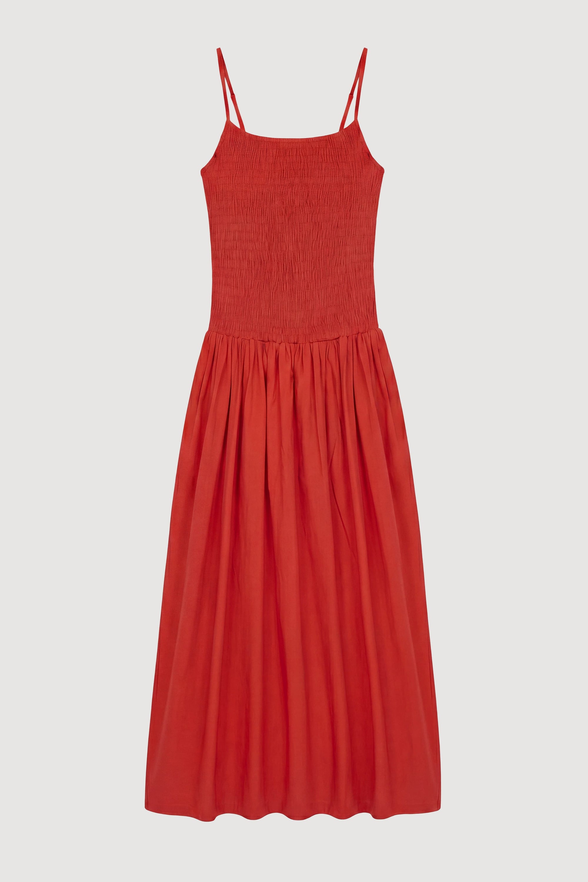 Venus Smocked Organic Cotton Midi Dress Venus Smocked Organic Cotton Midi Dress