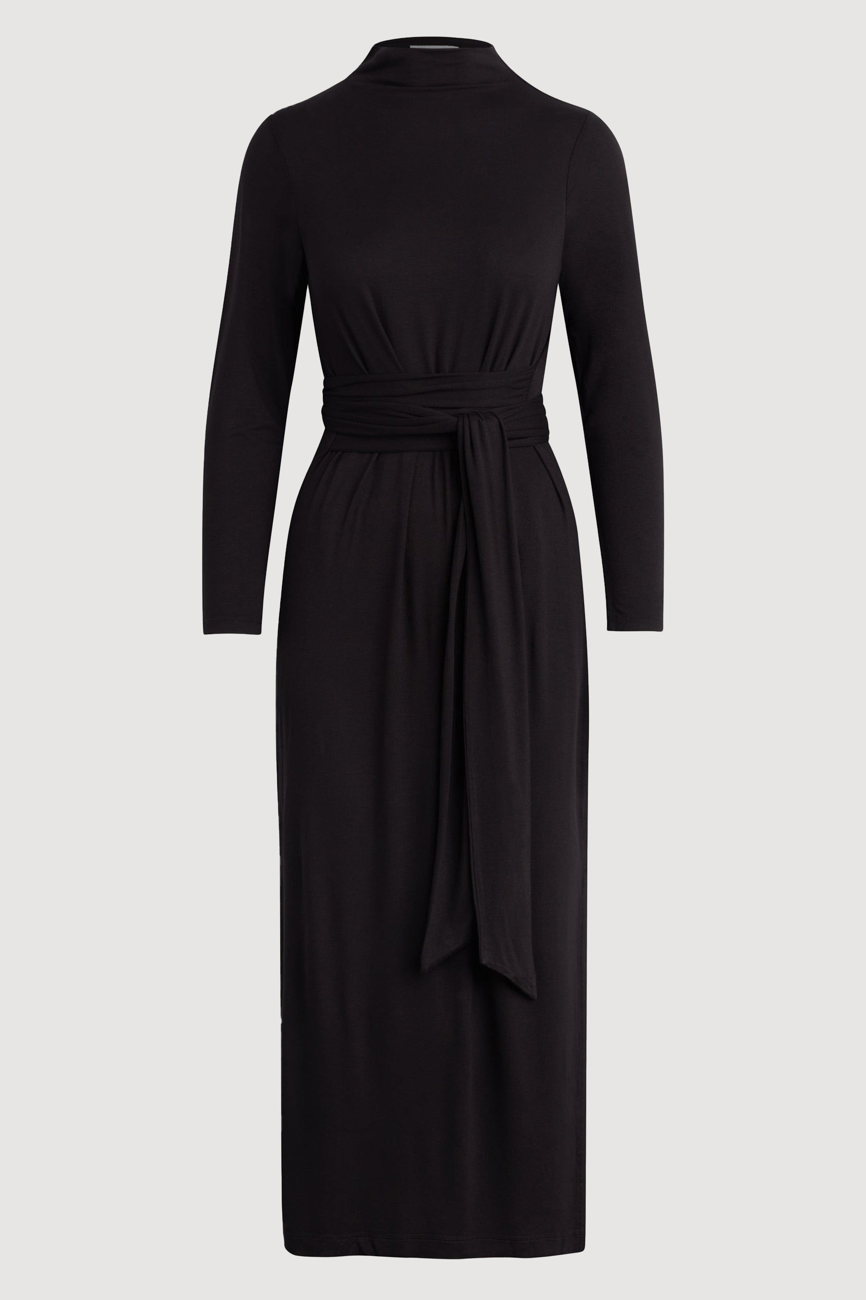 Vero Tie-Front Long-Sleeve Dress Vero Tie-Front Long-Sleeve Dress