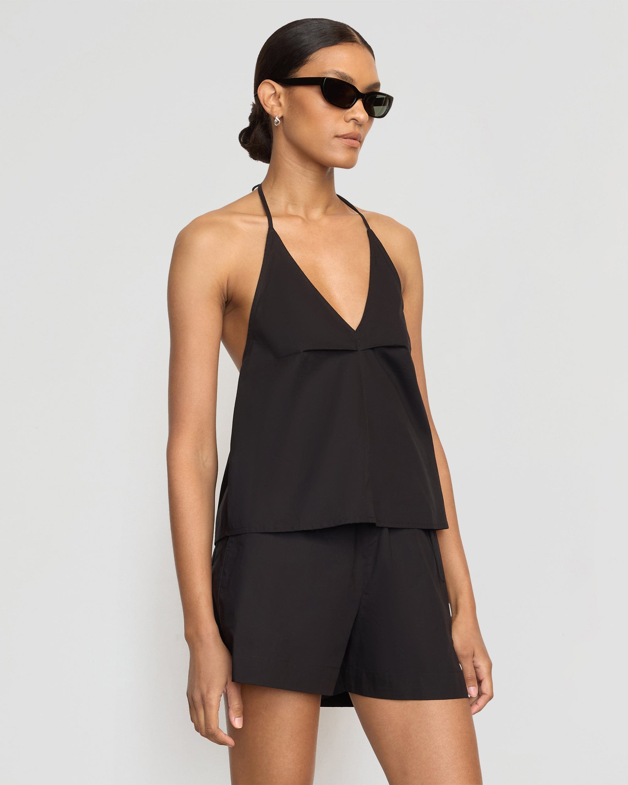 Vesna Organic Cotton V-Neck Halter Top