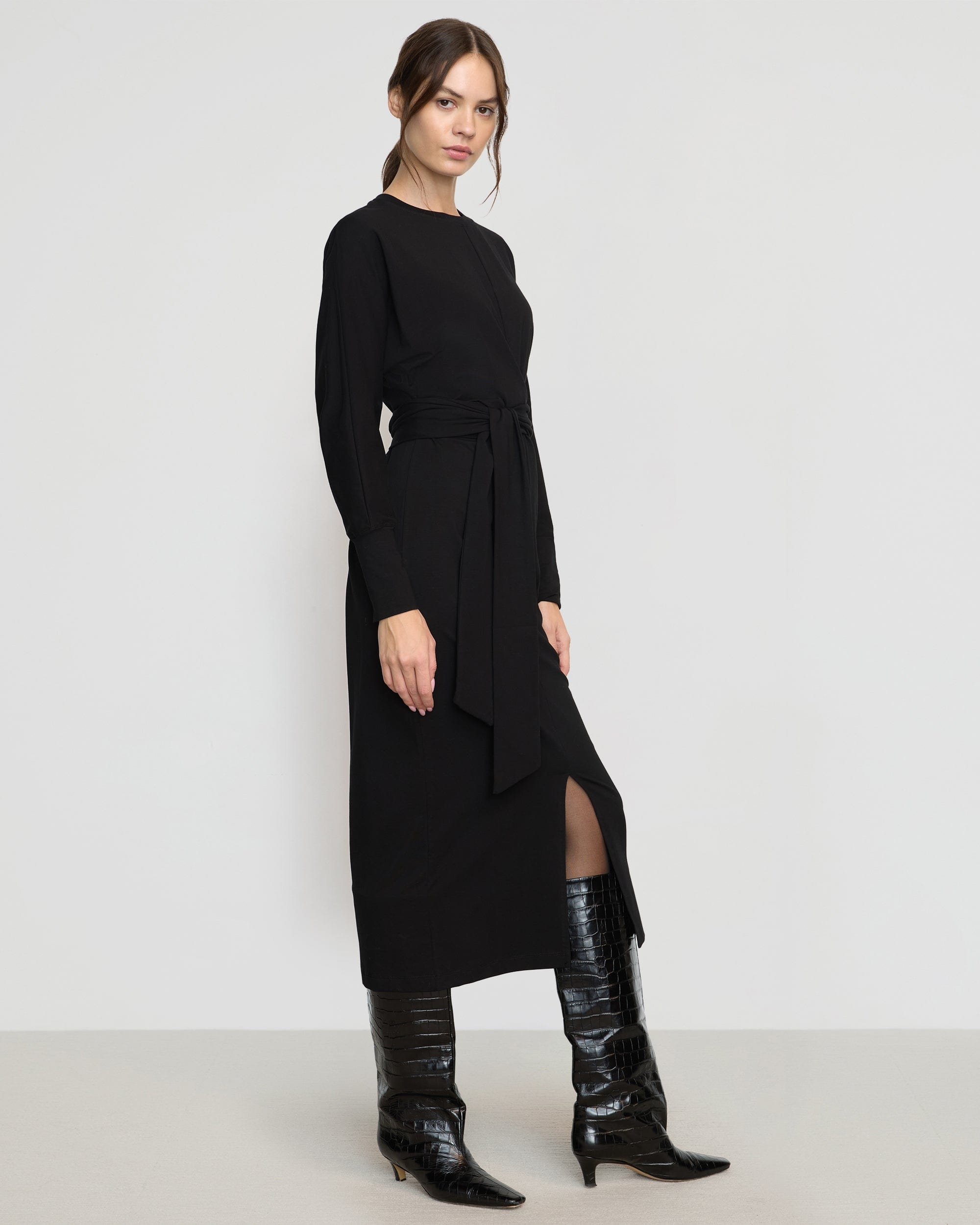 onit オニット　COTTON BACK DESIGN L/S DRESS onit オニット COTTON BACK DESIGN L/S DRESS