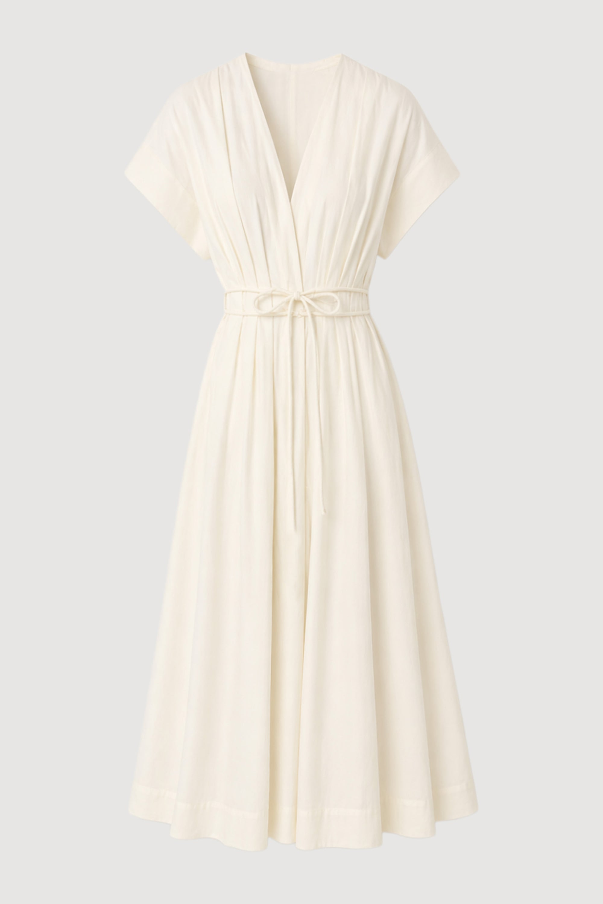 v neck cotton dress Yvette Cotton V-Neck Dress
