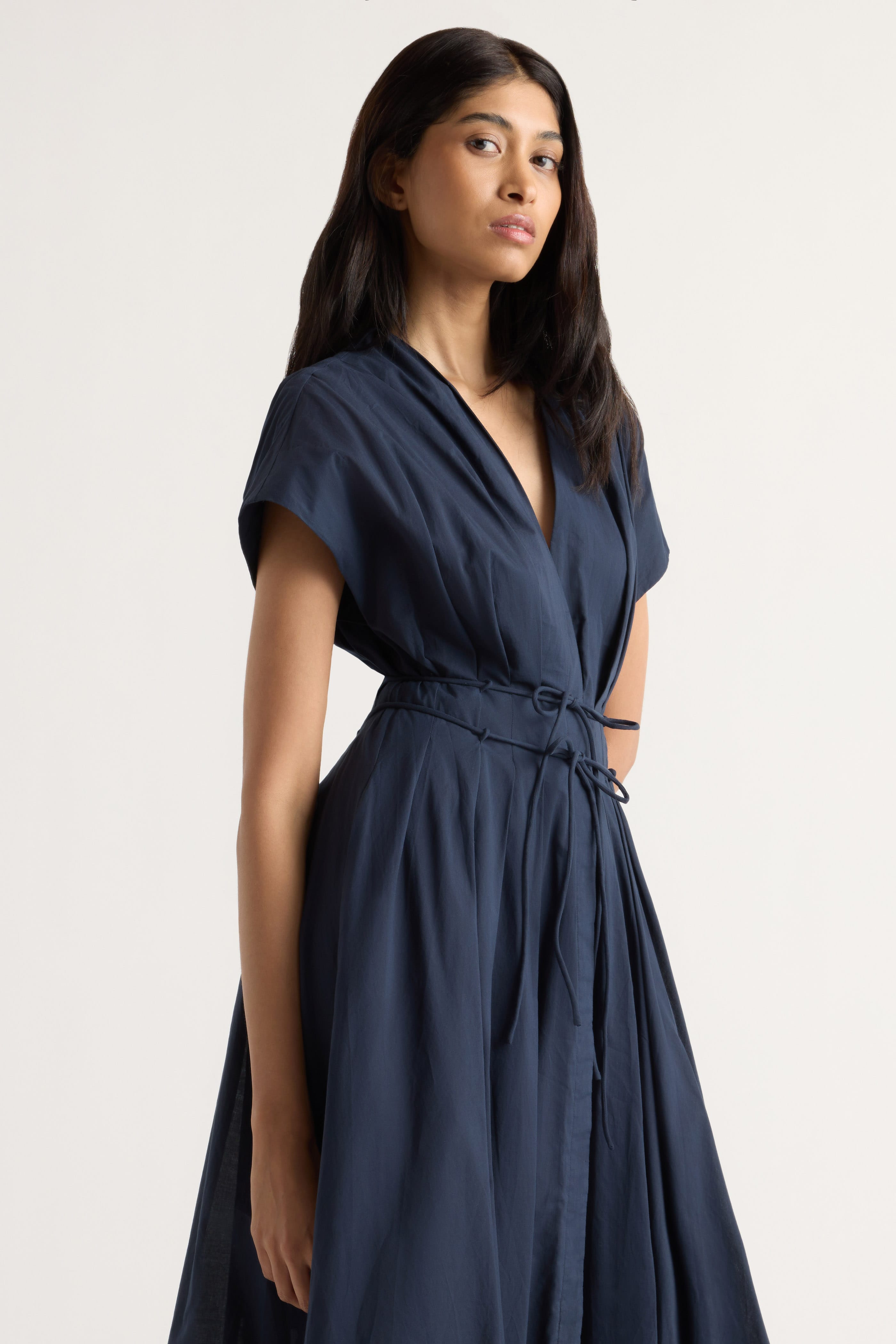 Yvette Cotton V-Neck Dress