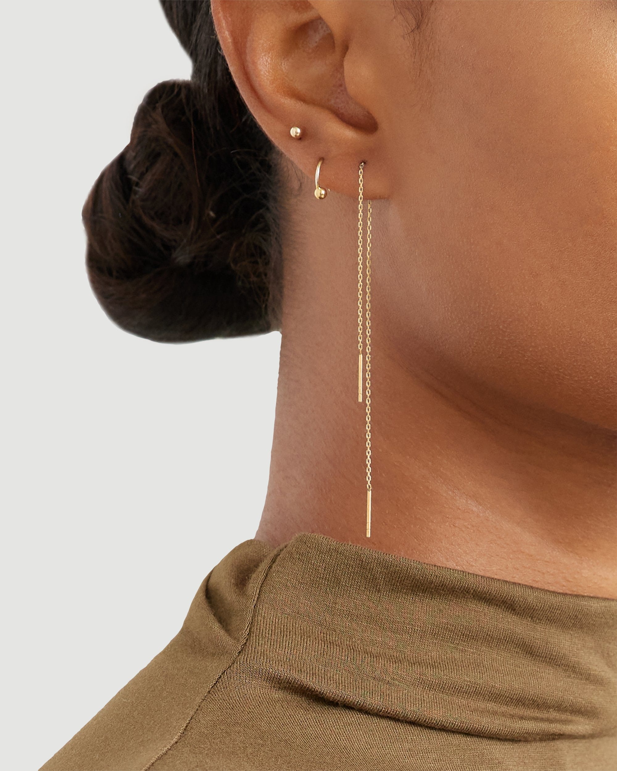 14K Gold Threader Earrings | Modern Citizen